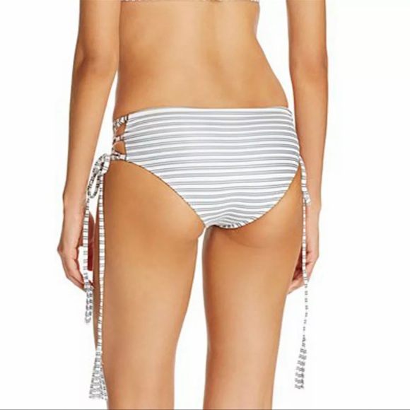 ElleJay Stripped Bikini Bottoms M - Picture 2 of 4